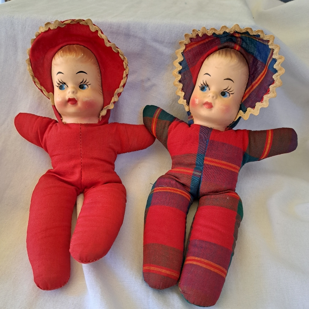 1970s Rosemary doll New York 10 inch cloth doll with plastic face